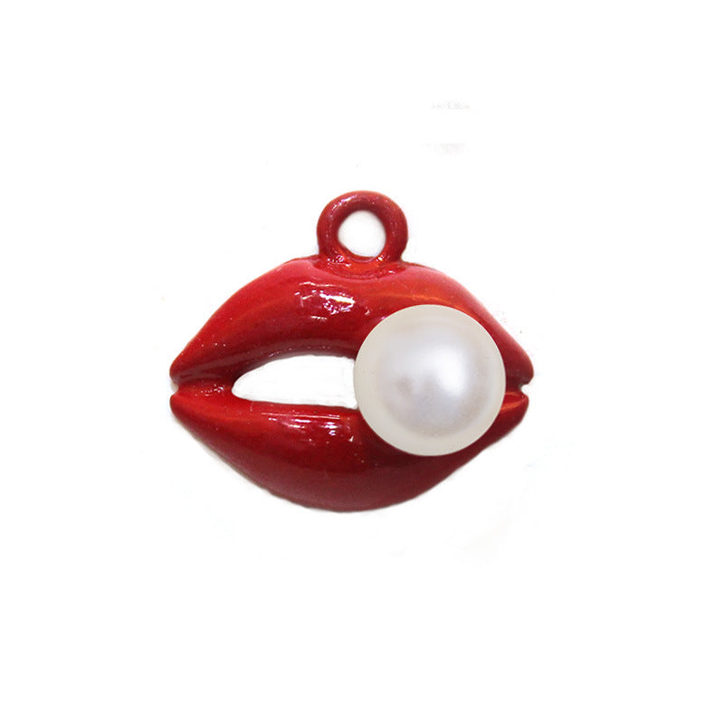 【P080】Lip(2 pcs)-High quality charms