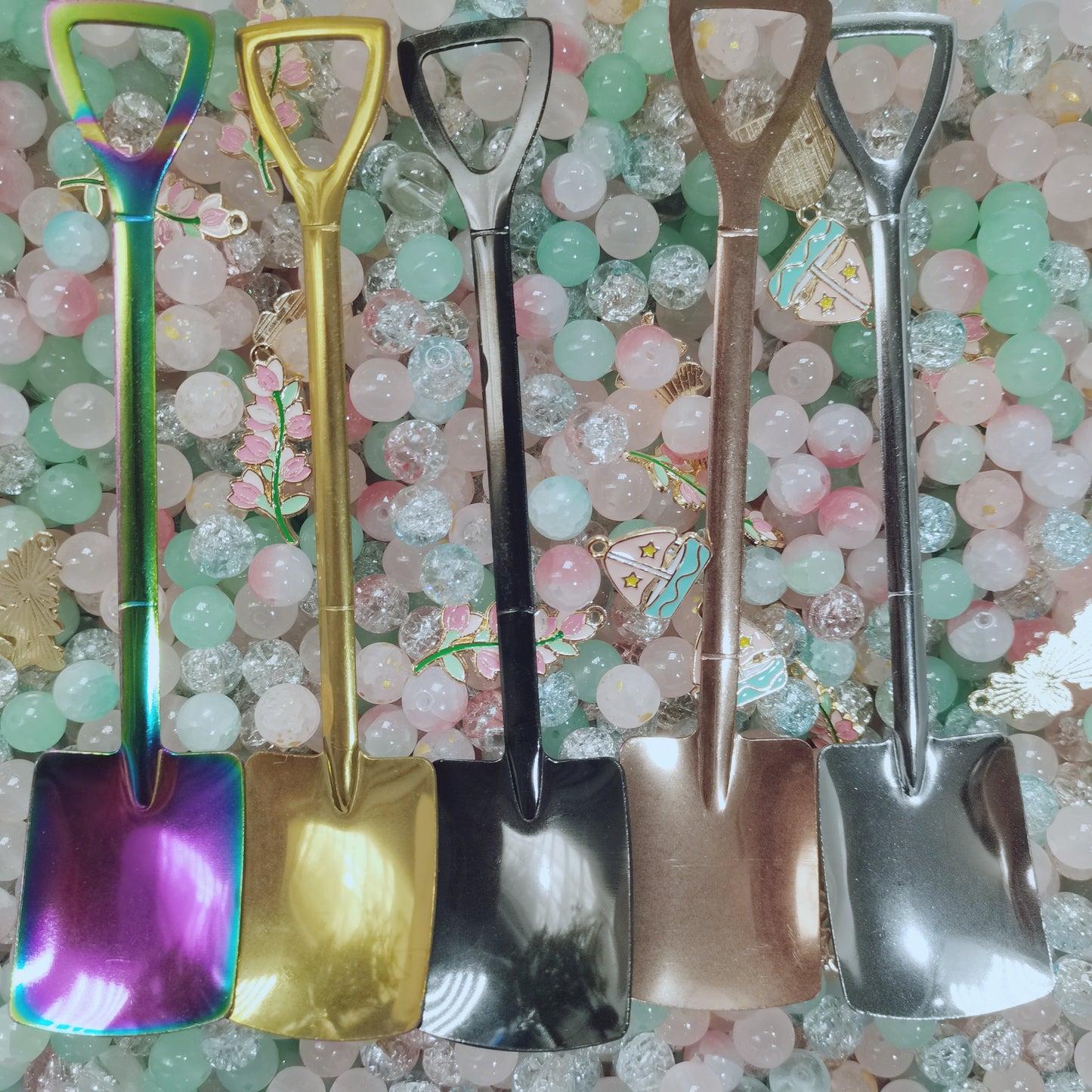 【D004】Beads spoon - DIY tools (Pack Offline)