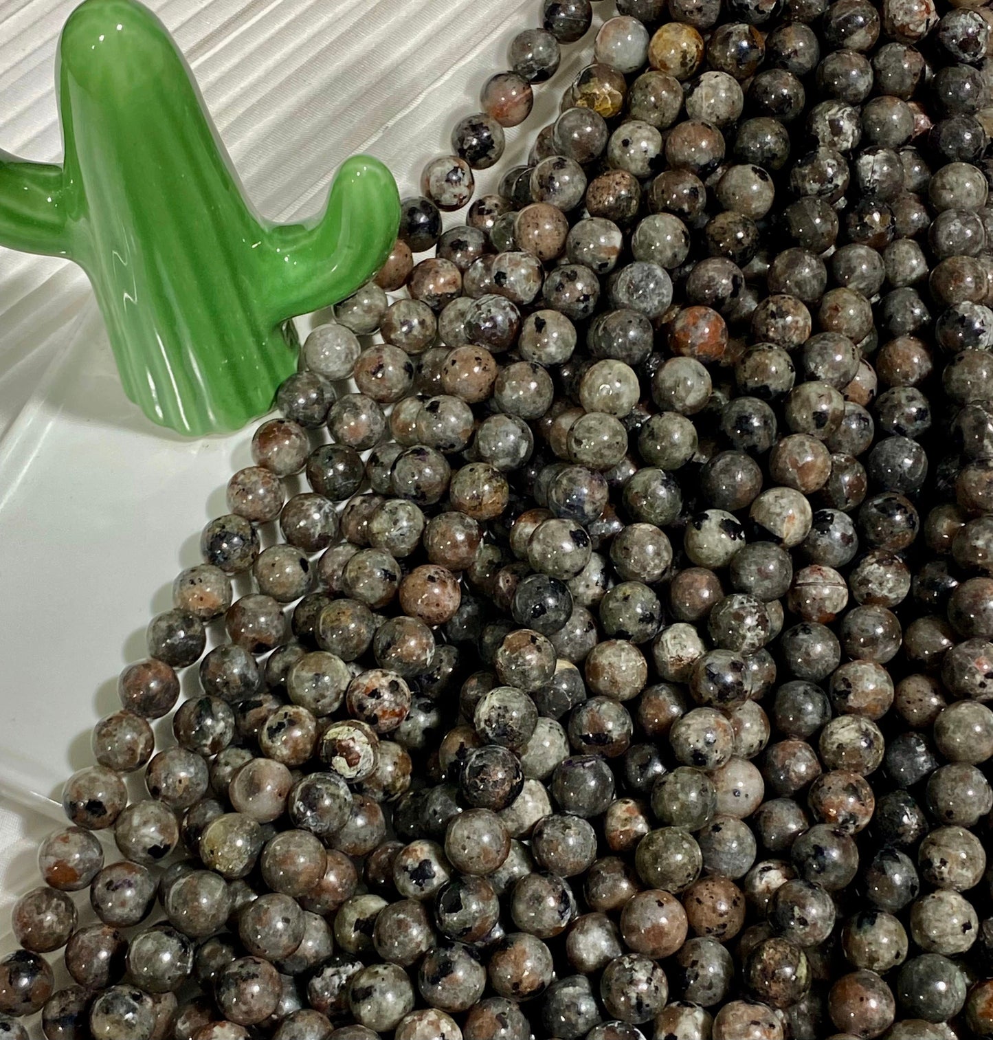 【C068】Yooperlite(8-9mm)-High Quality Natural Crystal Beads