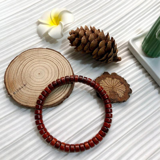 【B023】Bloodwood Bracelet（7mm）-Natural wooden Beads