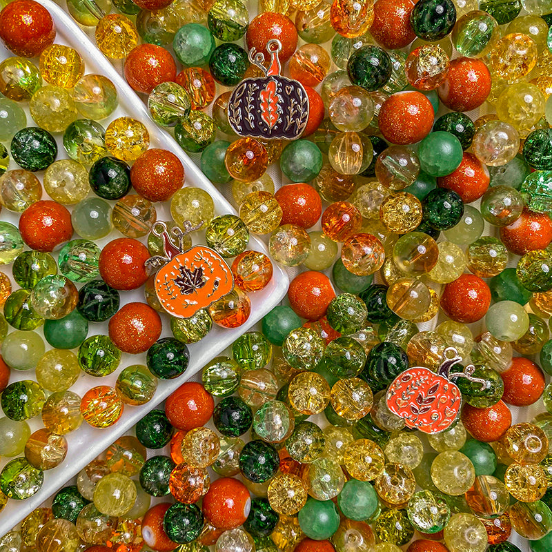 【A267】Falling for Pumpkin - High quality  glass bead