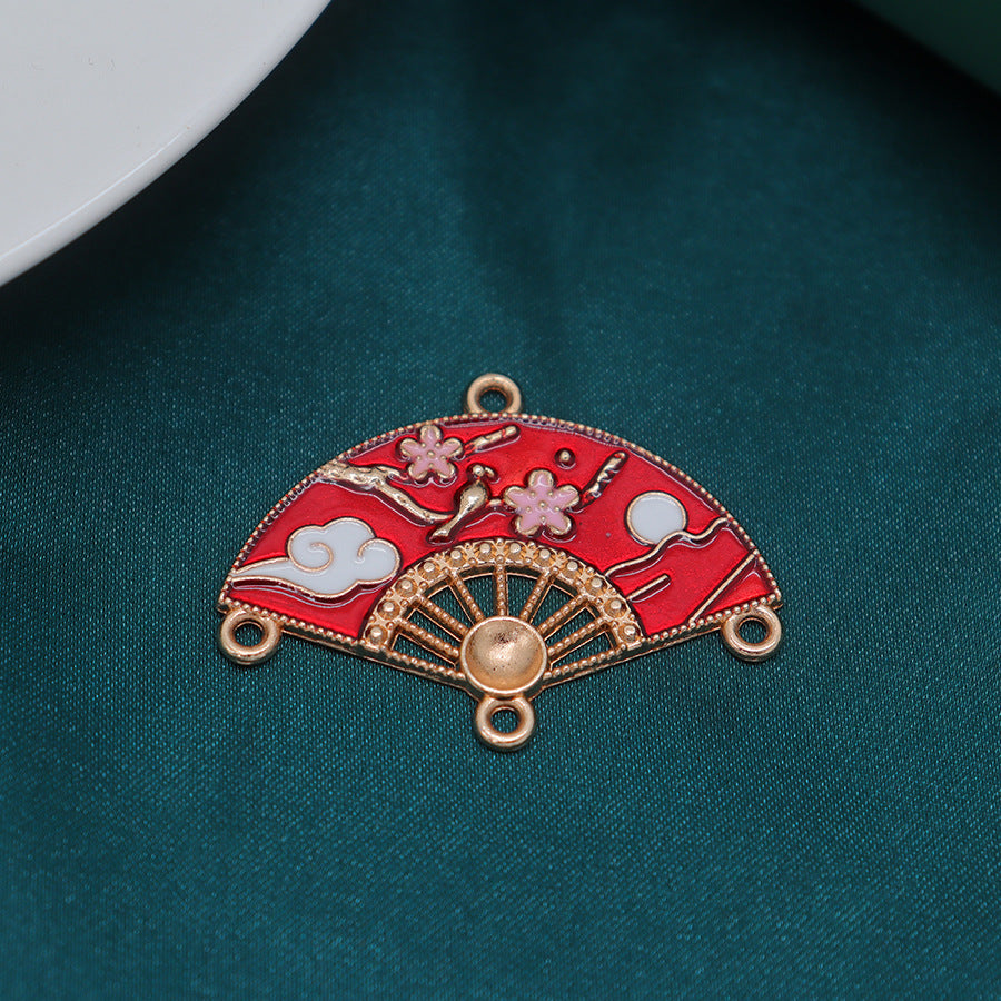 【P299】Auspicious Clouds Fan -High quality charms