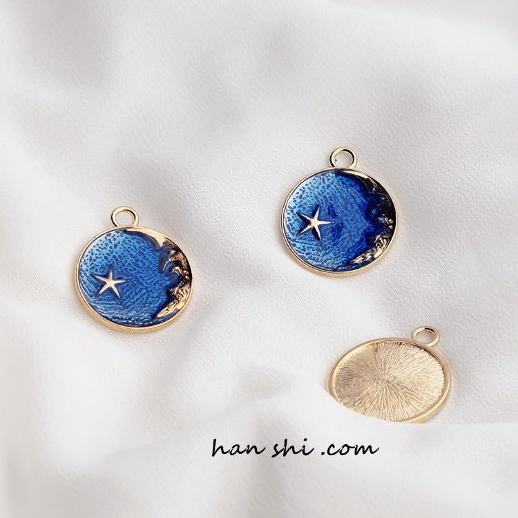 【P094】Moon and  Stars charms -High quality charms