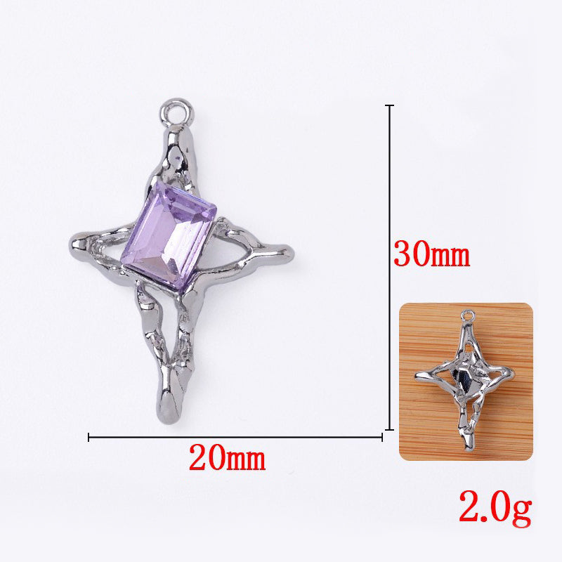 【P095】Violet series charms -High quality charms