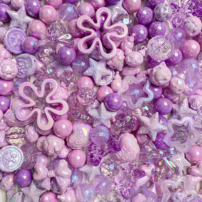 【R007】 Lavender Fest - High quality acrylic beads（pack on live）