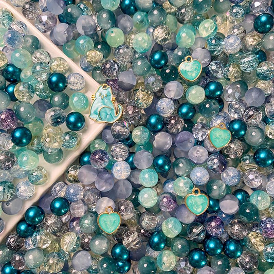 【A350】Frosty Sea - High quality  glass beads(pack on live)