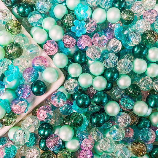 【A356】Wisteria blooms - High quality glass beads(pack on live)