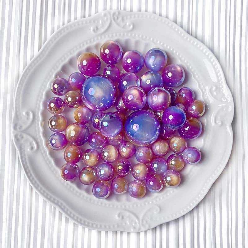 【R021】Luxury Mermaid Chatoyant Acrylic Beads - High quality acrylic beads（pack on live）