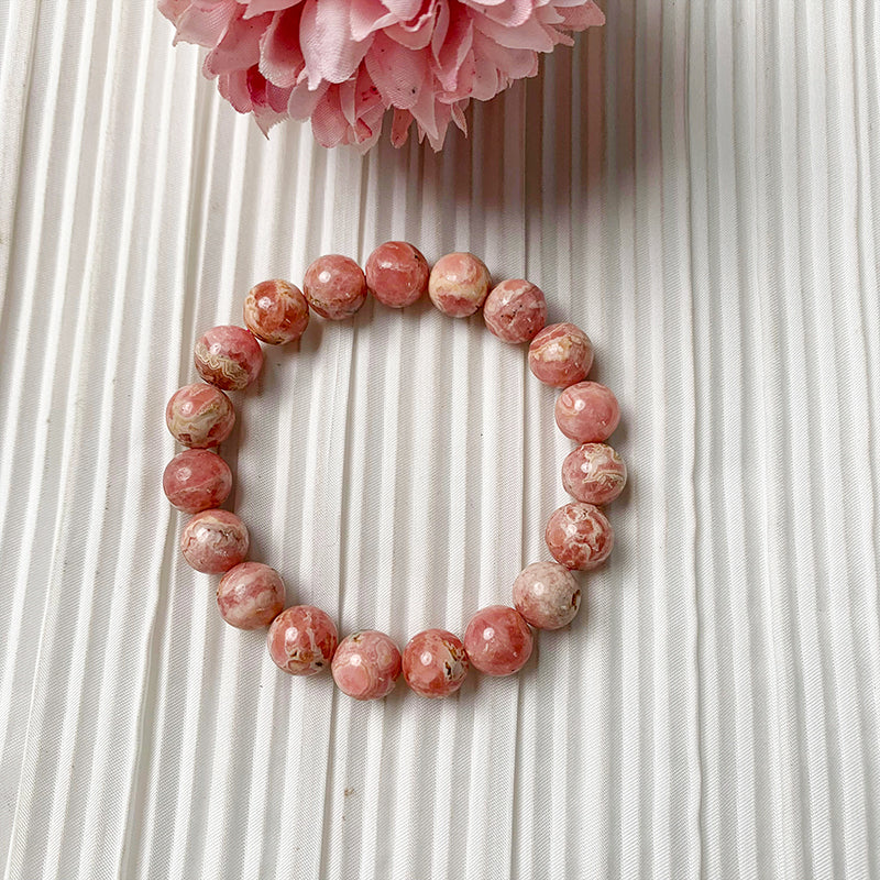 【C111】Rhodochrosite-High Quality Natural Crystal Beads