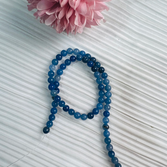 【C038】Blue Aventurine（6-7mm）-High Quality Natural Crystal Beads