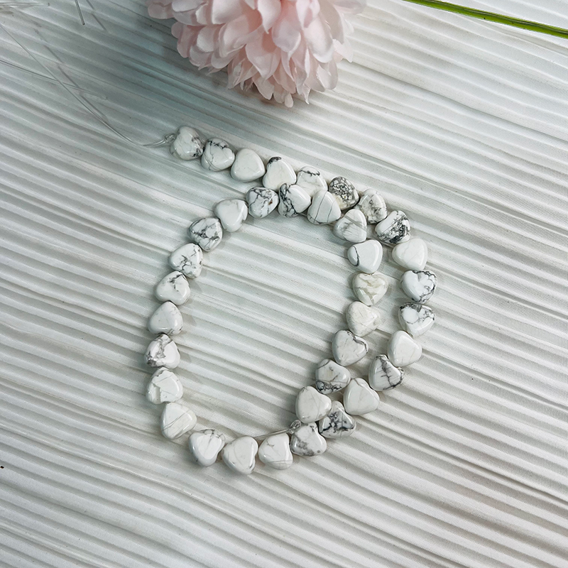 【C094】Crystal Heart-High Quality Natural Crystal Beads