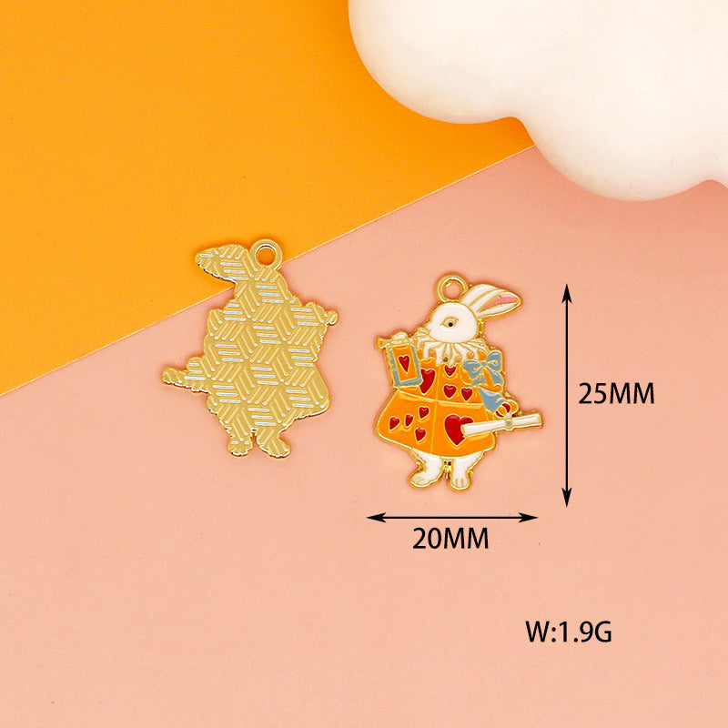 【P092】Alice in Wonderland themed charms -High quality charms