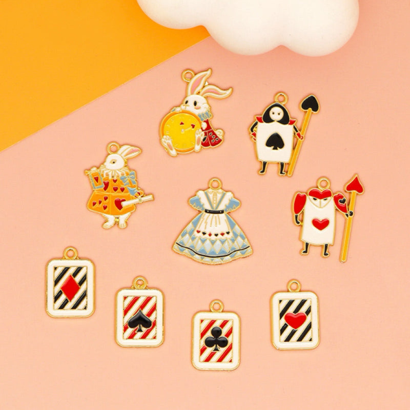 【P092】Alice in Wonderland themed charms -High quality charms