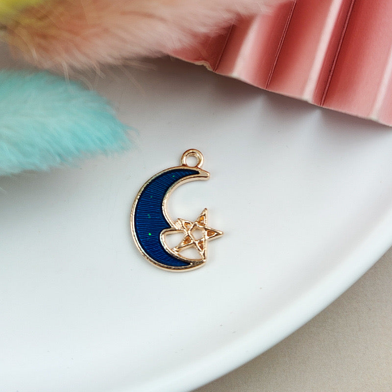 【P094】Moon and  Stars charms -High quality charms