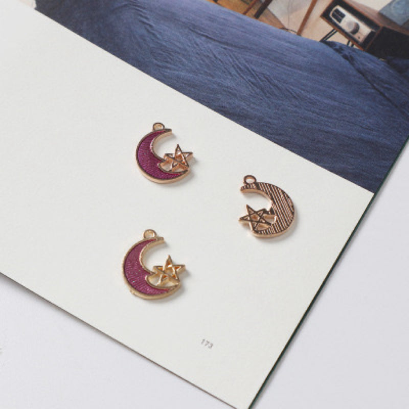 【P094】Moon and  Stars charms -High quality charms