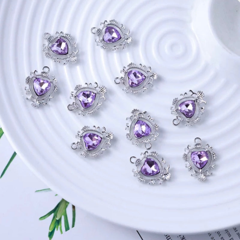 【P095】Violet series charms -High quality charms