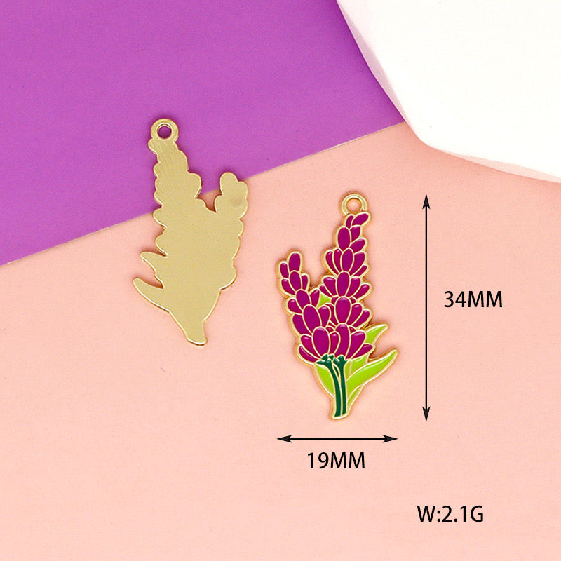 【P104】Flower -High quality charms