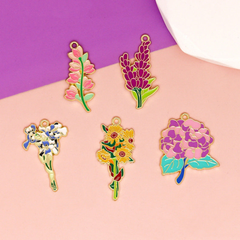 【P104】Flower -High quality charms