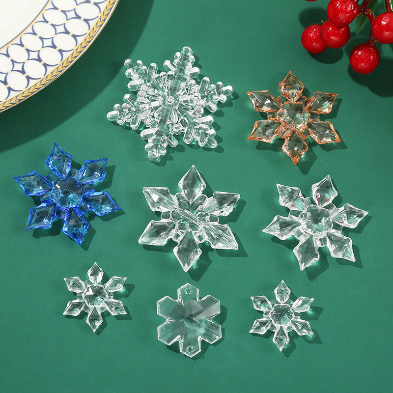 【P139】Snowflakes  -High quality charms