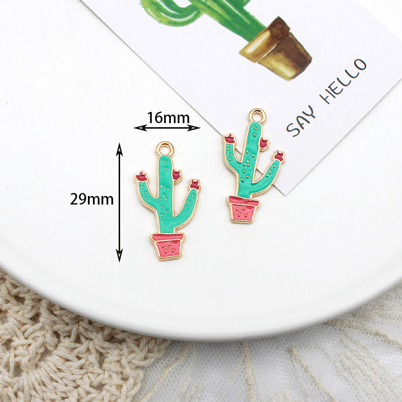 【P137】Cactus-High quality charms