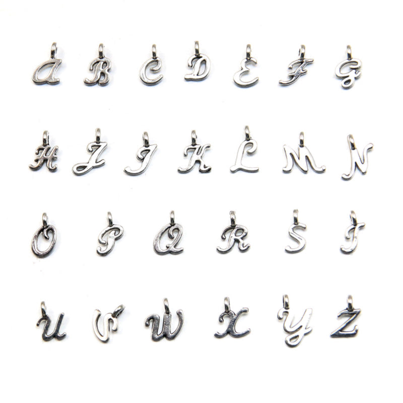 【P154】26 English letters (10 PCS)-High quality charms