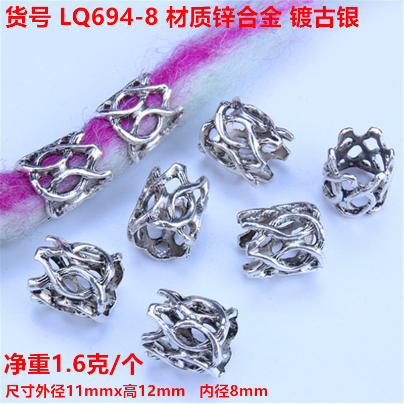 【P190】Tibetan silver bucket beads-High quality charms