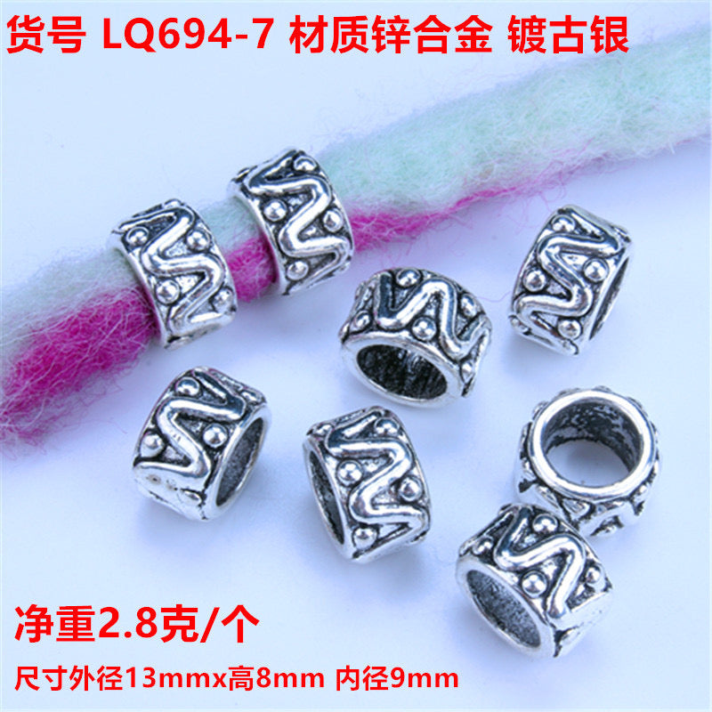 【P190】Tibetan silver bucket beads-High quality charms