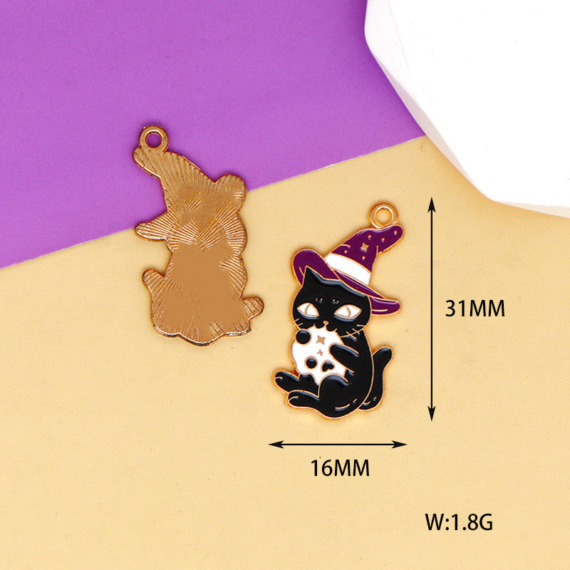 【P242】Halloween Kitty Charm - High quality charms