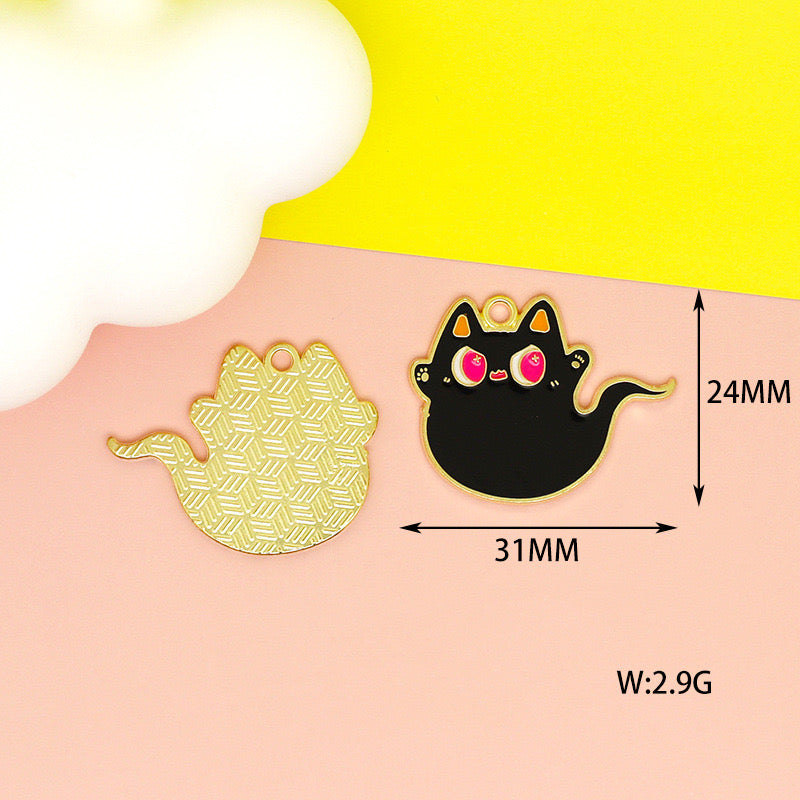 【P242】Halloween Kitty Charm - High quality charms