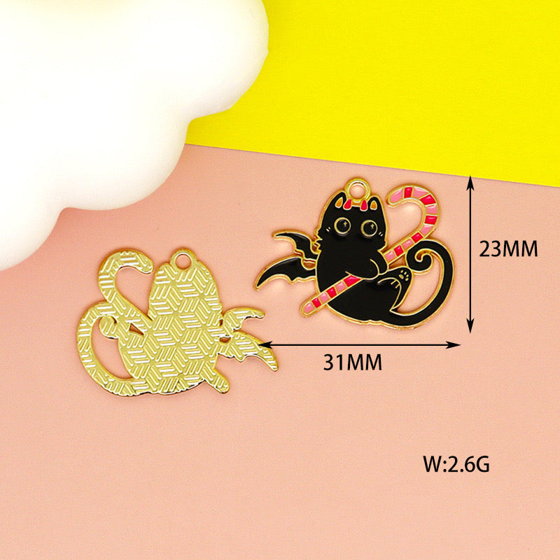 【P242】Halloween Kitty Charm - High quality charms