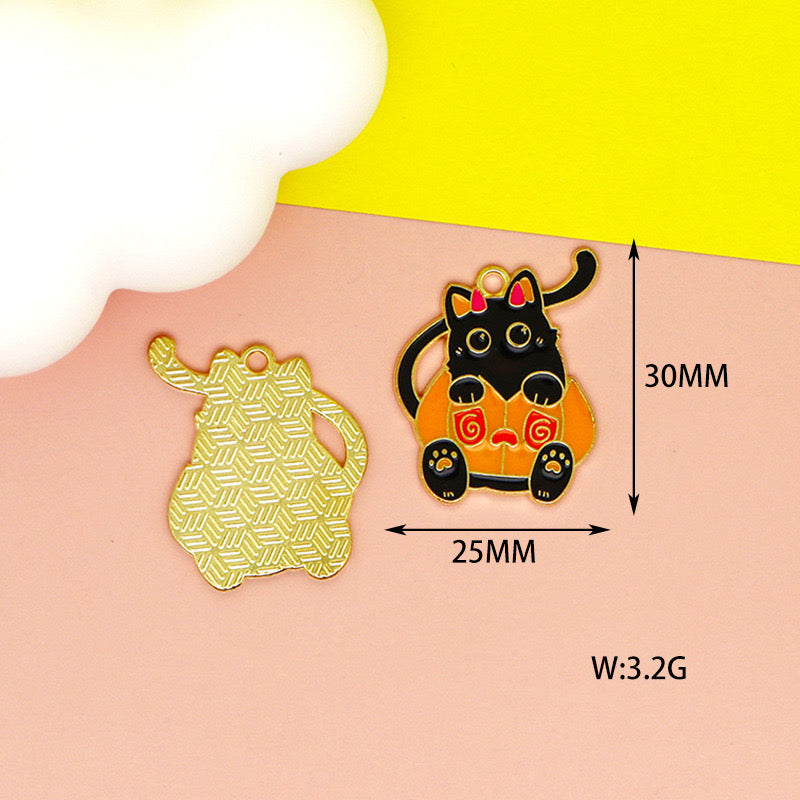 【P242】Halloween Kitty Charm - High quality charms