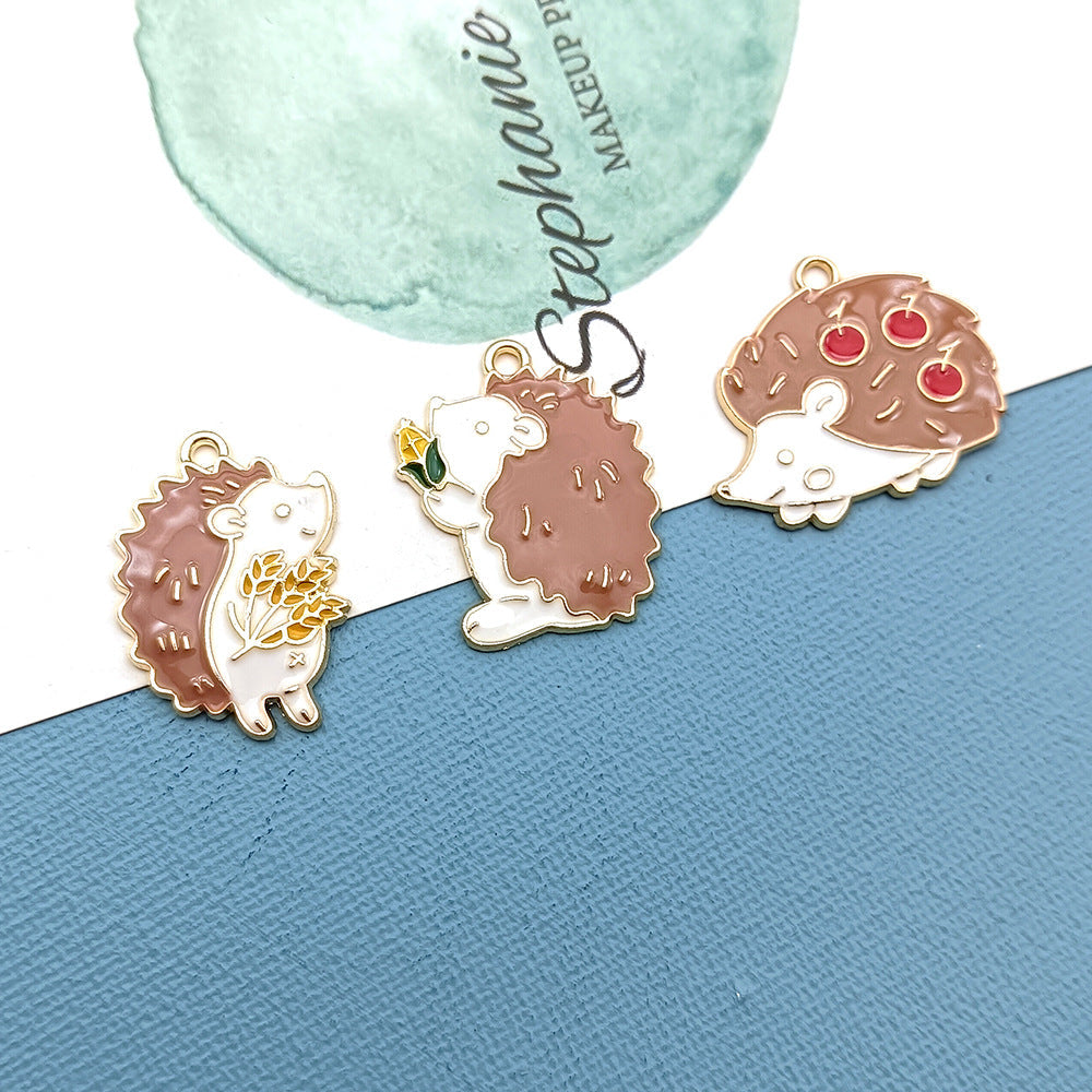 【P059】Hedgehog(2 pcs)-High quality charms