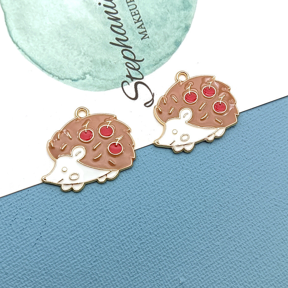 【P059】Hedgehog(2 pcs)-High quality charms