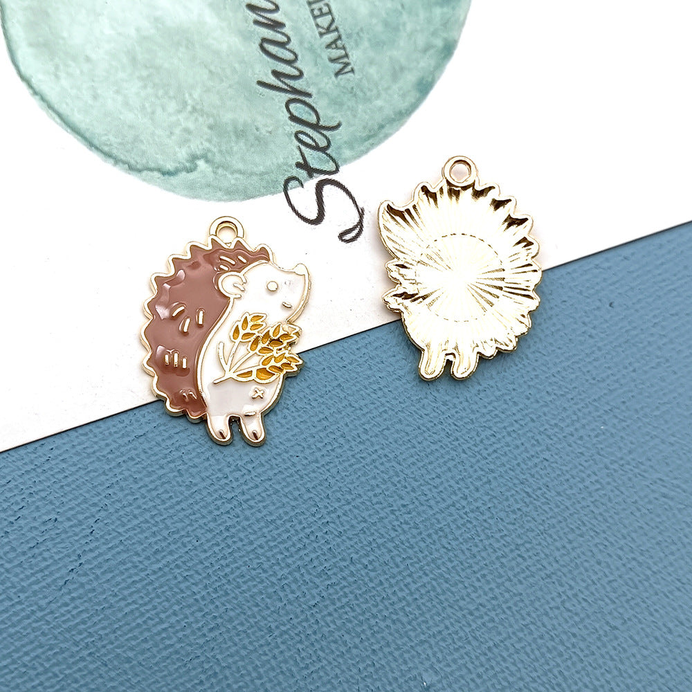 【P059】Hedgehog(2 pcs)-High quality charms