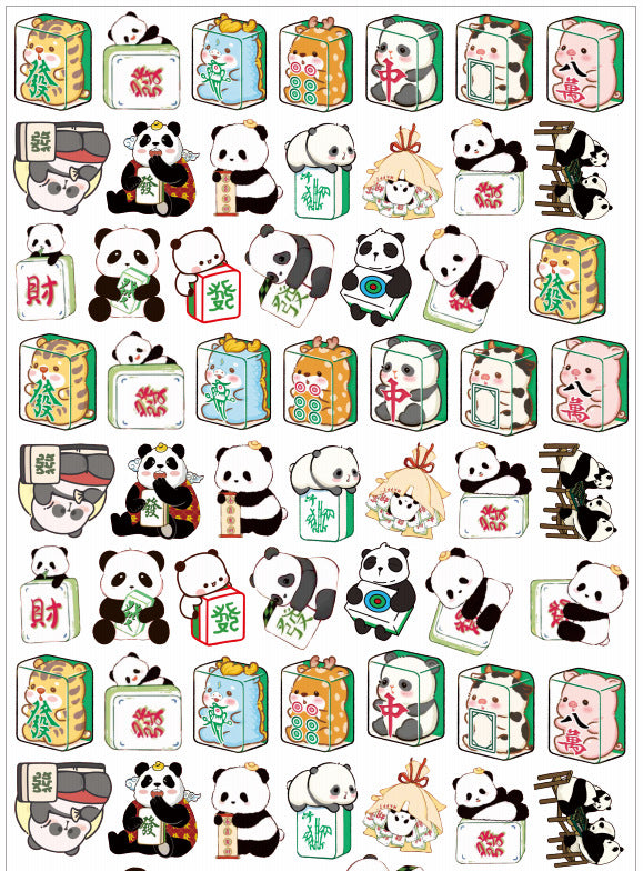 【P041】Mahjong Panda（DIY Earrings）-High quality charms