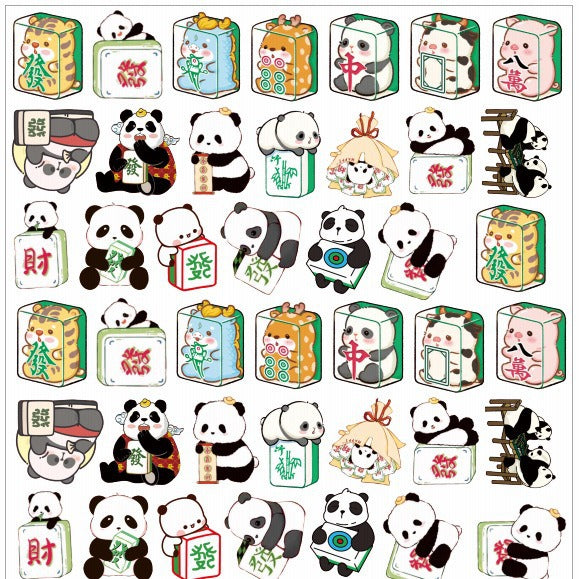 【P041】Mahjong Panda（DIY Earrings）-High quality charms