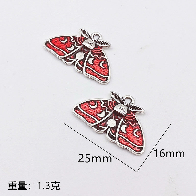 【P068】Moth(2 pcs)-High quality charms