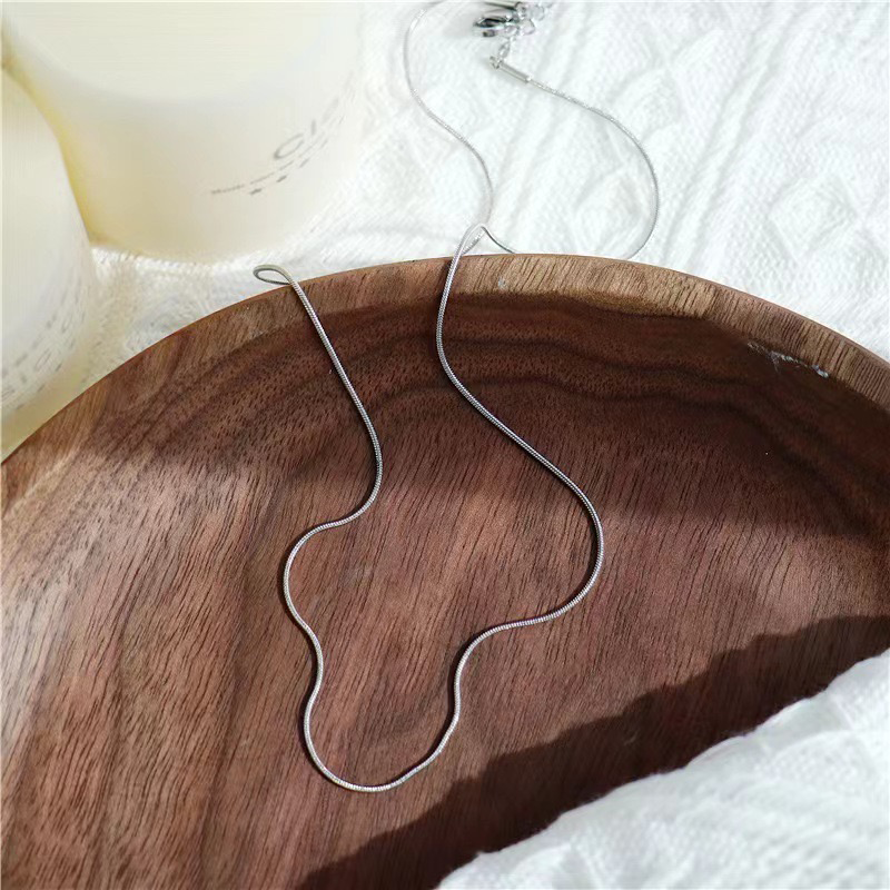 【D026】Titanium steel snake bone chain(0.8MM*500MM)-DIY tools