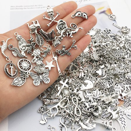 【P001】Tibetan silver Charms  - High quality charms set