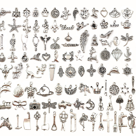 【P001】Tibetan silver Charms  - High quality charms set