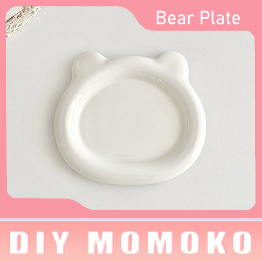 【D021】Bear Plate(15cm)- DIY tools Regular (Pack Offline)